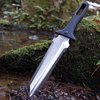 Nisaku Knife, Steel, Half Serrated, 7.5" Blade NJP830